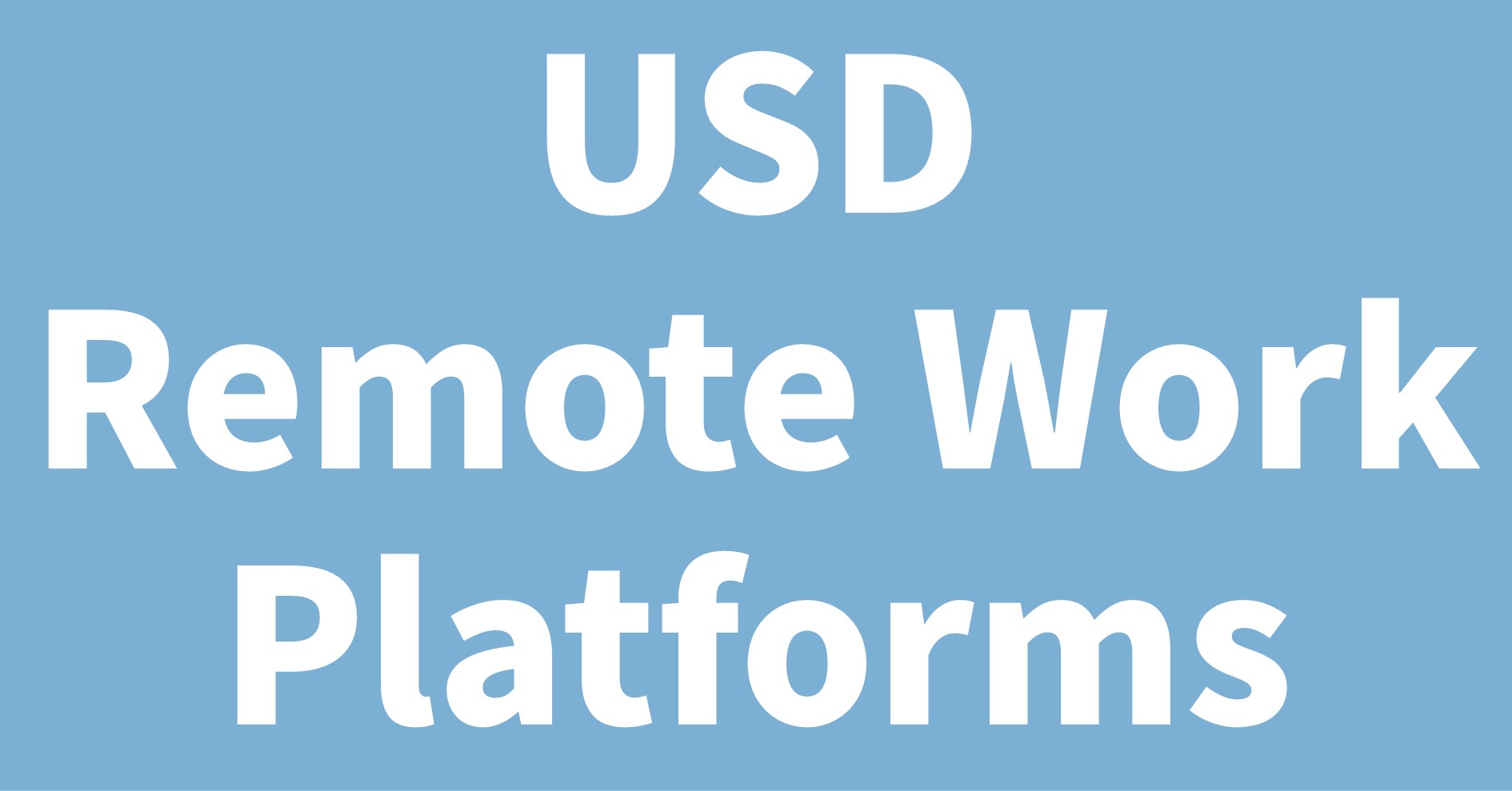 USD Crowdsourcing Platforms