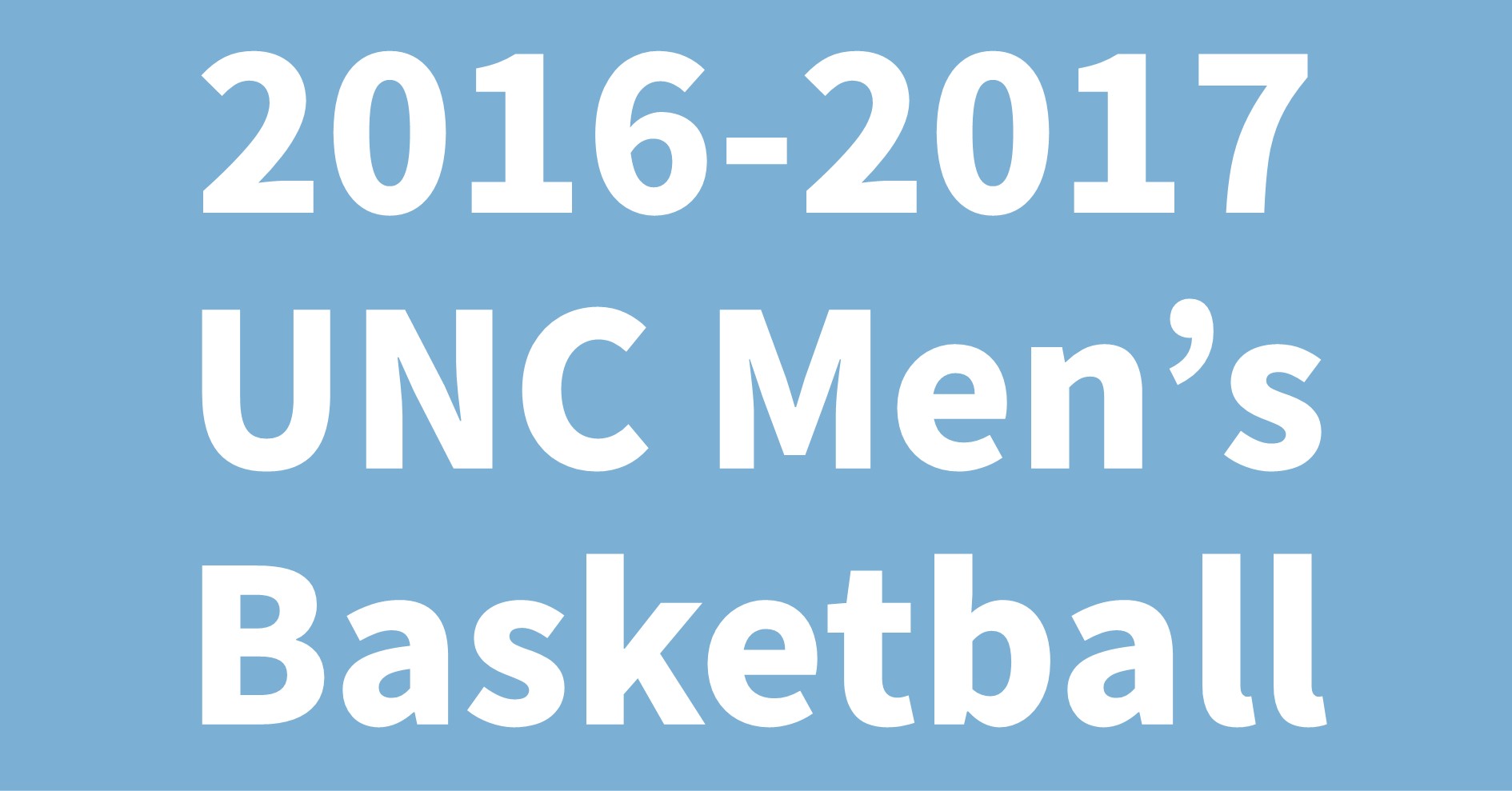 2016-2017 UNC Men's Basketball