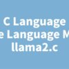 C Language Large Language Model llama2.c