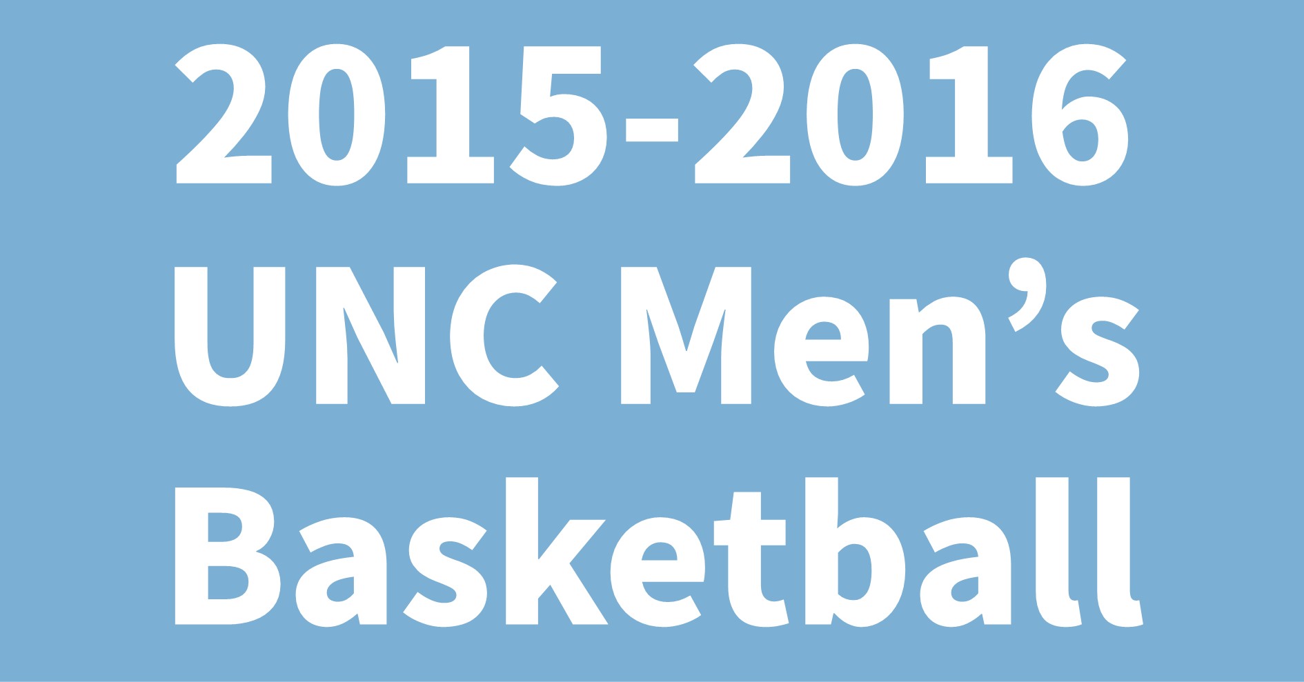 2015-2016 UNC Men's Basketball