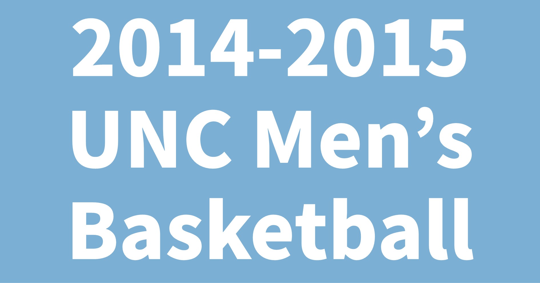 2014-2015 UNC Men's Basketball