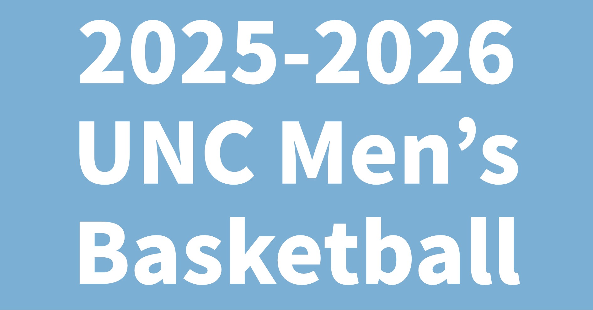 2025-2026 UNC Men's Basketball